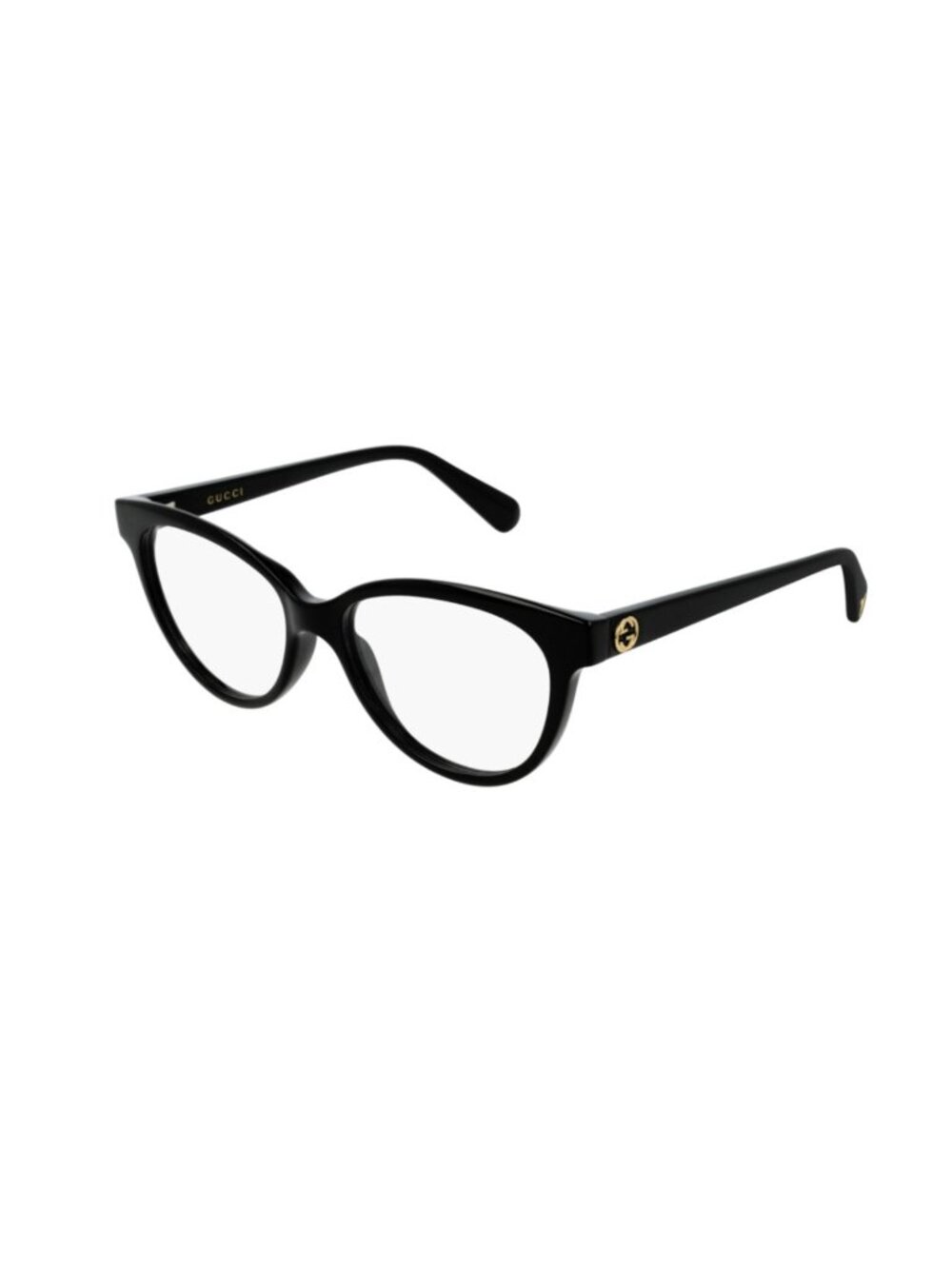 Gucci Eyeglasses Frames GG0373O 006 Polished Black Round Full Rim 47-15-140